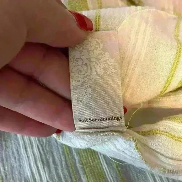 Soft Surroundings Elisha Turquoise Beaded Tunic Top Size Medium - Picture 6 of 12